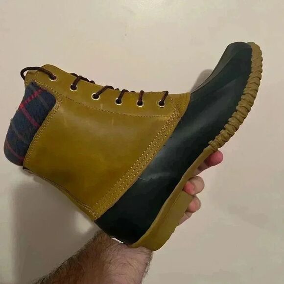 NEW Storm by Cougar ROGER Navy Tan Womens Waterproof Rain Boots - Picture 8 of 9